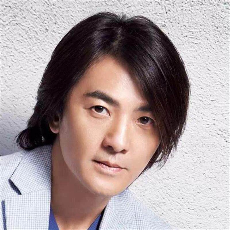 自然逼真假发男款 郑伊健古惑仔同款假发 年会表演用非主流短直发