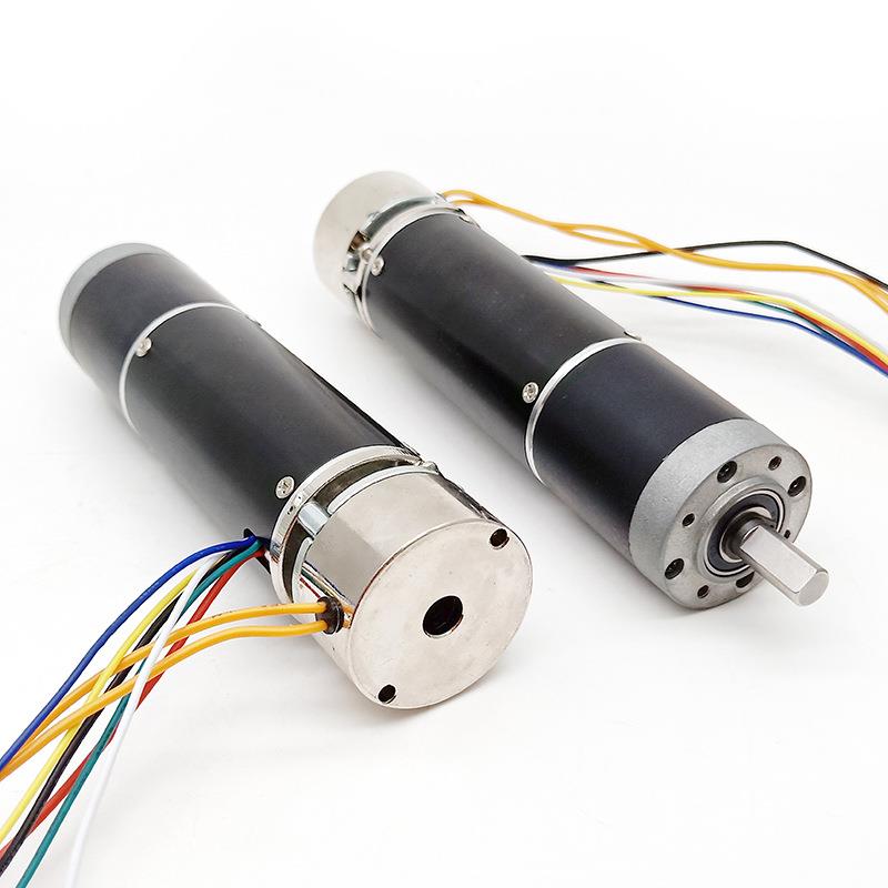 厂家生产3650无刷电机配行星减速器断电刹车 12V无刷行星减速电机
