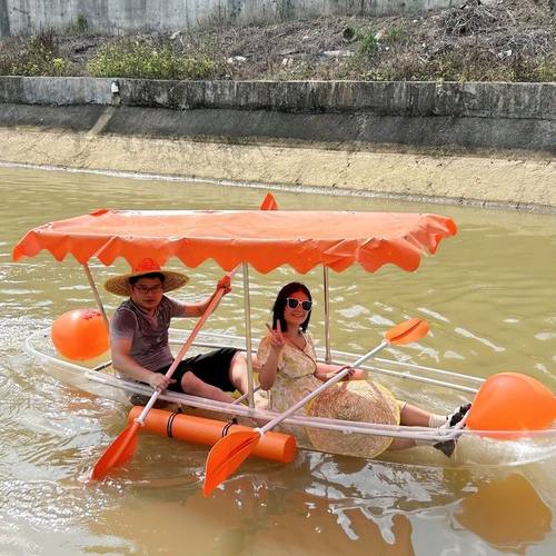 水上透明船网红玻璃船升