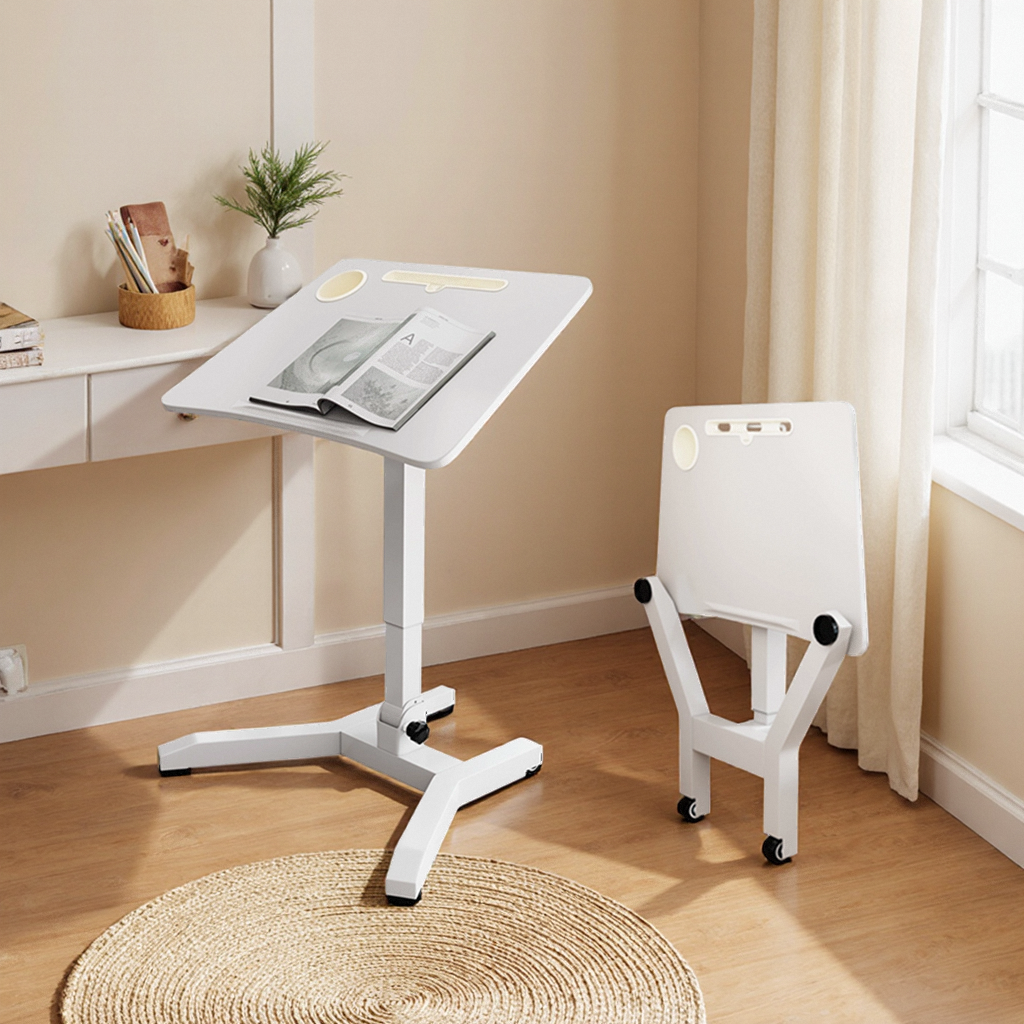 可折叠移动床边桌家用升降小桌子