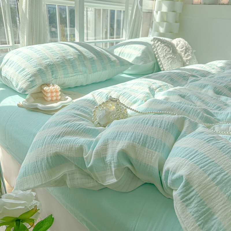 小清新ins床上四件套水洗
