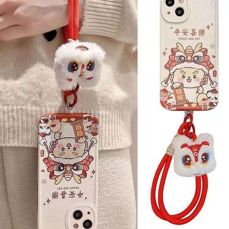 舞狮龙年熊猫适用于荣耀500pro手机壳400/300Ultra100/90GTx70iX60x50i保护套女Magic7/6/5pro华为畅玩60胖妹,3C数码配件,手机保护套/壳,淘宝优惠券,粉丝福利购,淘宝优惠卷