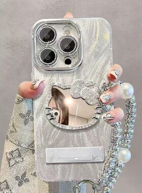 邦奥鸣猫镜子适用于华为Mate80pro手机壳pura80pro/P70新款nova15/14/12se保护套畅享80/70pro60x麦芒40精孔