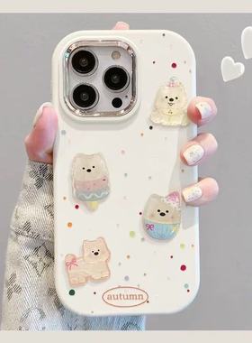 泼墨立体公仔适用于荣耀500/400/3100PRO手机壳GT荣耀magic8/7保护套X70i/X60/50软90/80女畅玩60/70plus镜框