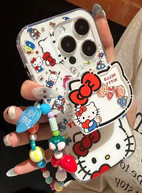 白底猫蝴蝶结适用于一加Ace6手机壳至尊竞速版1+5/13TACE3/3V新款一加12女Ace5ProTurbo 6V11/10t保护套大孔