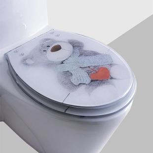 加厚坐便器盖板家用抽水马桶圈盖子UVO型配件老式 树脂马桶盖通用