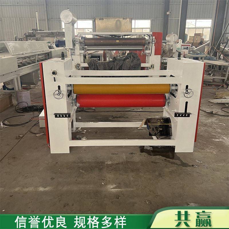 装饰橱柜门双面涂胶机密度板保温板上胶机无纺玻纤布油性胶涂布机