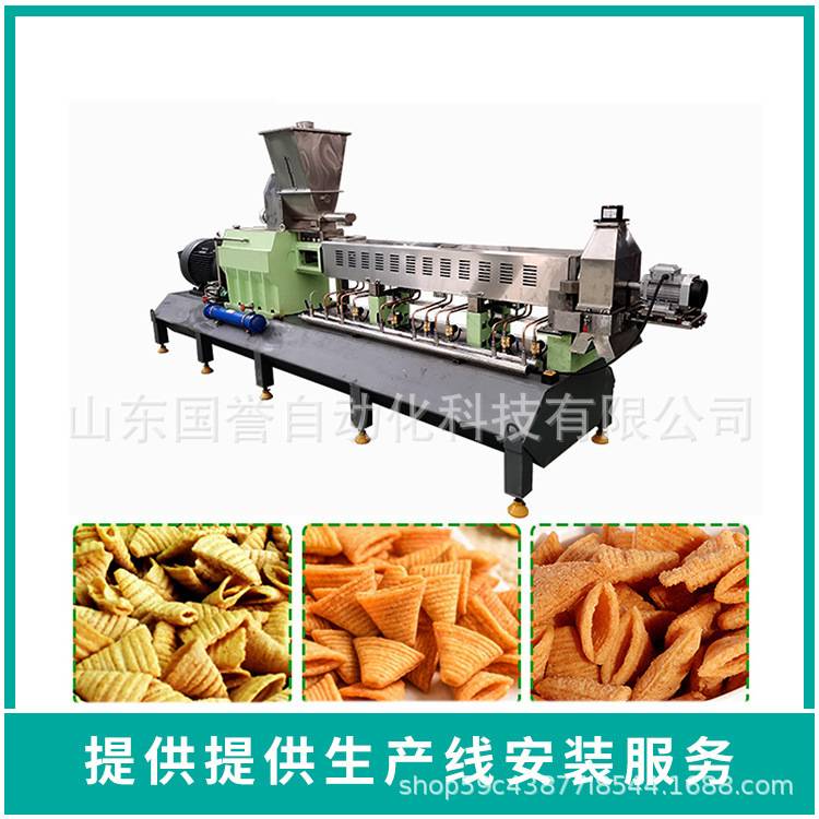 夹心米果生产线注芯食品加工线小型麦烧生产线麦烧膨化机械