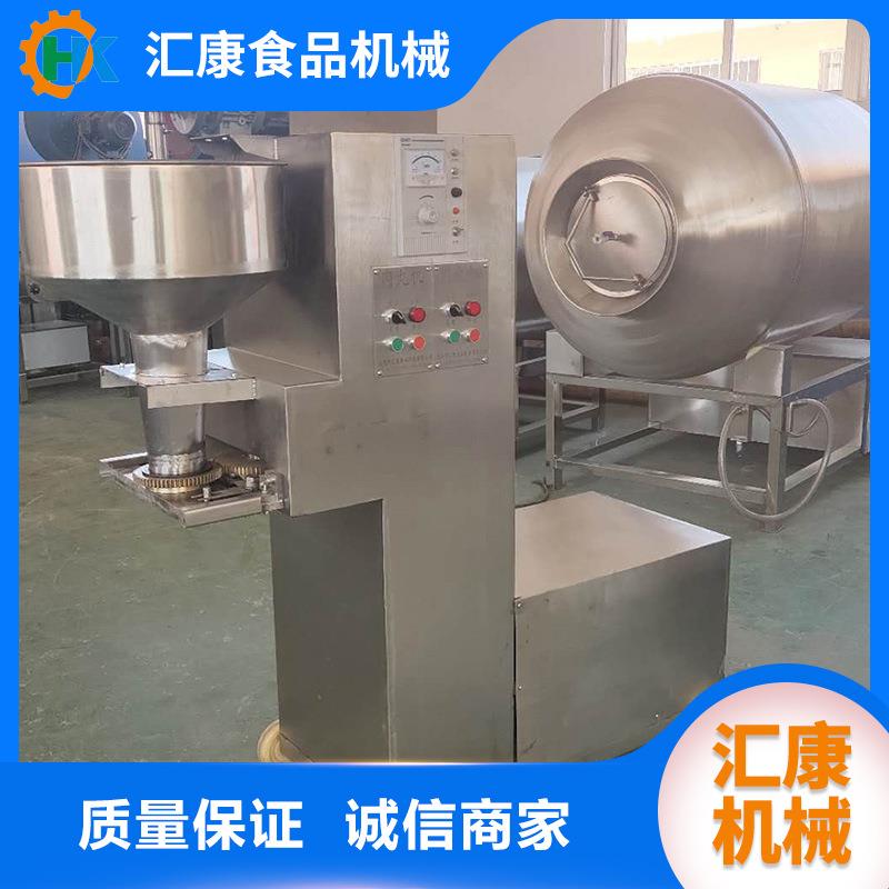 汇康机械研发自动肉 素丸机器 海产品丸子成型蒸煮成套流线设备