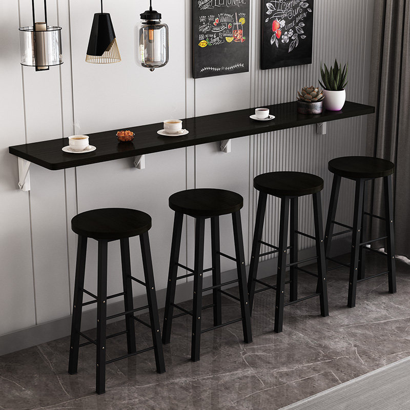 壁挂式折叠吧台桌家用阳台靠墙长条桌奶茶店桌椅组合商用简易餐桌,商业/办公家具,酒吧台,淘宝优惠券,粉丝福利购,淘宝优惠卷