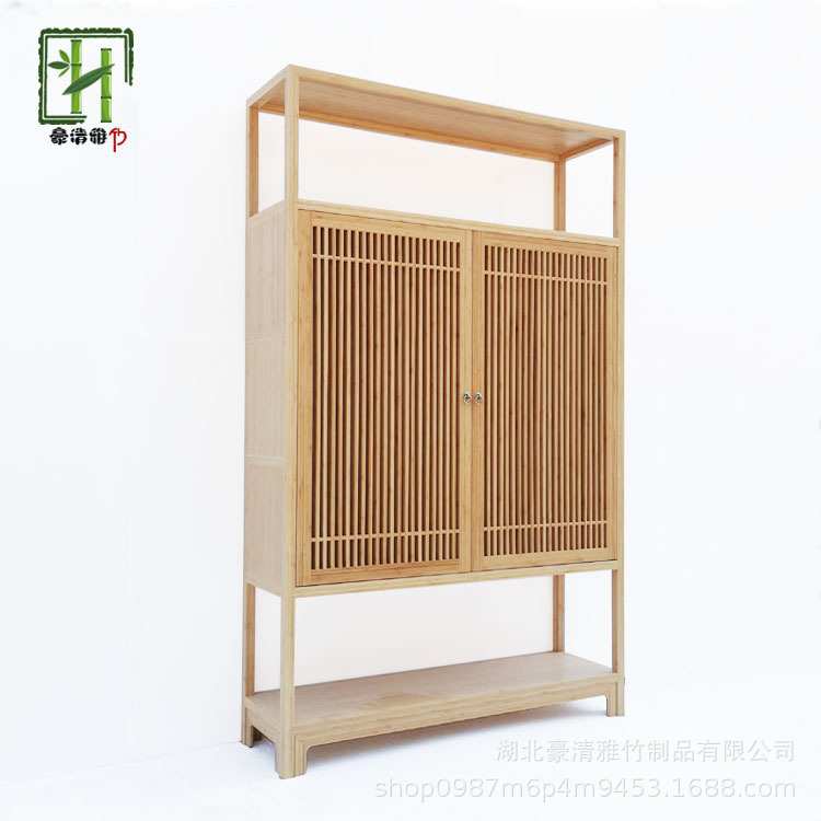 湖北立豪竹制品厂全竹家具竹柜竹书架竹茶柜楠竹茶架全屋竹家具