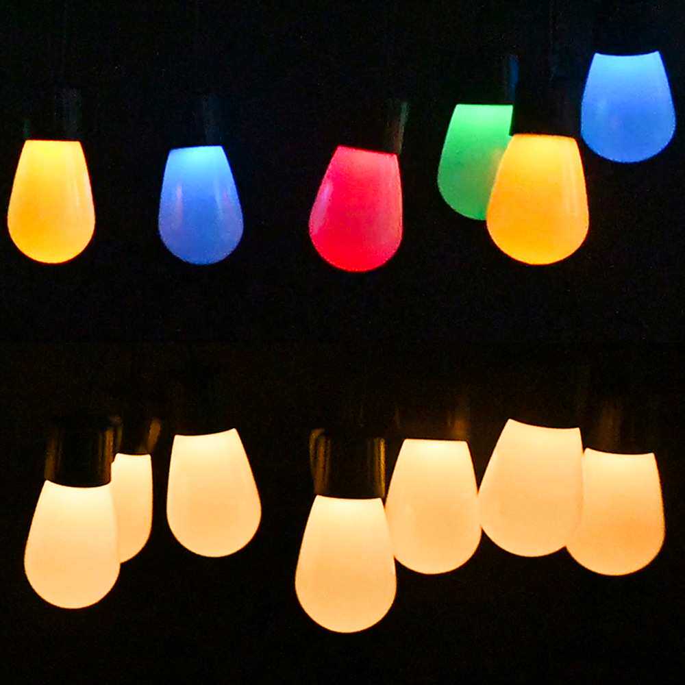 跨境室外灯泡露营装饰灯 花园庭院装饰屋檐灯 户外防水太阳能灯串