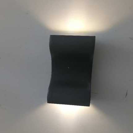 杰雯led壁灯户外上下照铝现代简约床头灯卧室过道走廊玄关灯