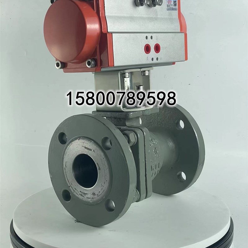 铸钢不锈钢法兰硬密封气动球阀Q641H高温蒸汽导热油防爆切断阀