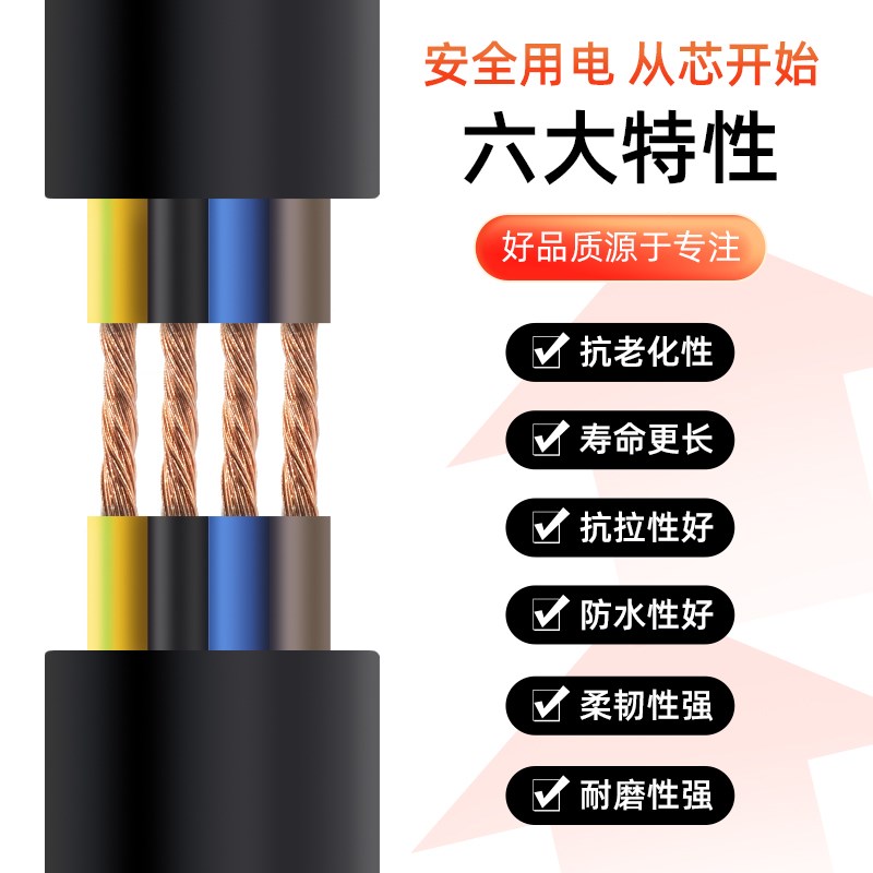 行车扁电缆TVVB4芯6芯8芯10芯2.5 4 6 10平方电动伸缩门电梯扁线