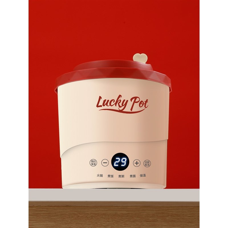 迷你电煮锅小型1一2人便携小型办公室多功能一个人的宿舍用一体