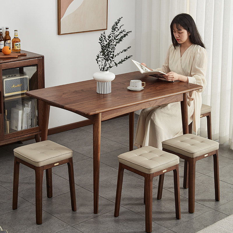 九宫格软包凳子实木方凳家用餐厅备用凳子可叠放餐凳椅子大人高凳,住宅家具,矮凳,淘宝优惠券,粉丝福利购,淘宝优惠卷