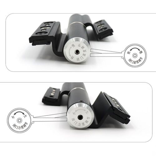 液压缓冲断桥合页铝合金门静音阻尼自动关门免开孔自闭合页闭门器