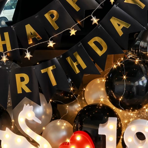 汽车后备箱生日惊喜布置成人礼生日装饰户外老公车尾箱浪漫惊喜