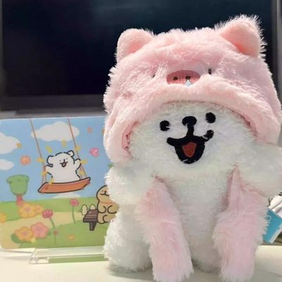小狗周边线条可爱小狗头套小狗线条毛绒书包挂件钥匙扣送女生礼物