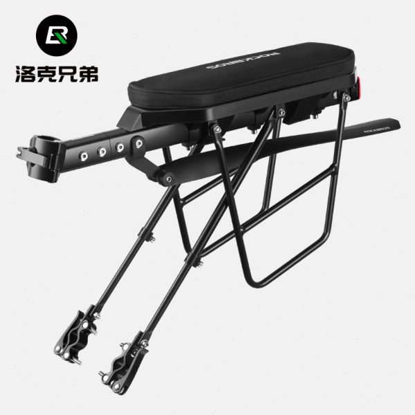洛克兄弟自行车后货架带挡泥板尾灯车包山地公路车铝合金快拆货架