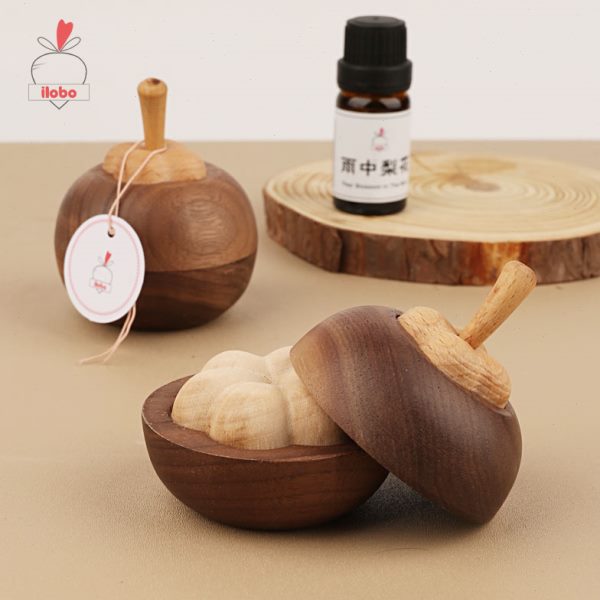 黑胡桃】面扩香木车载香薰精油榉木【山竹l办公桌器香香氛摆件扩