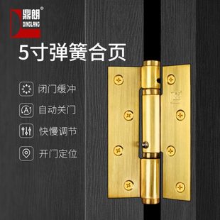 鼎朗隐形门缓冲合页自动关门静音闭门器定位暗门不锈钢弹簧铰链