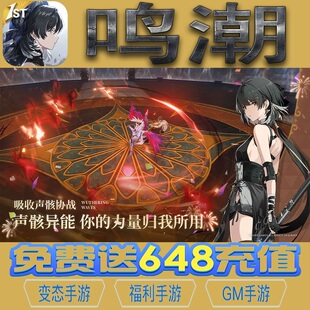 鸣潮二次元开放世界手游gm后台vip无限资源礼包兑换码满级自用号