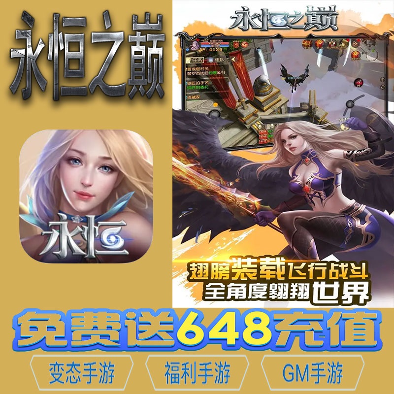 永恒之巅飞行手游gm后台vip无限资源礼包兑换码满级自用号