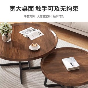 茶几客厅家用北欧边几小户型轻奢小圆桌现代简约床边桌阳台小茶桌