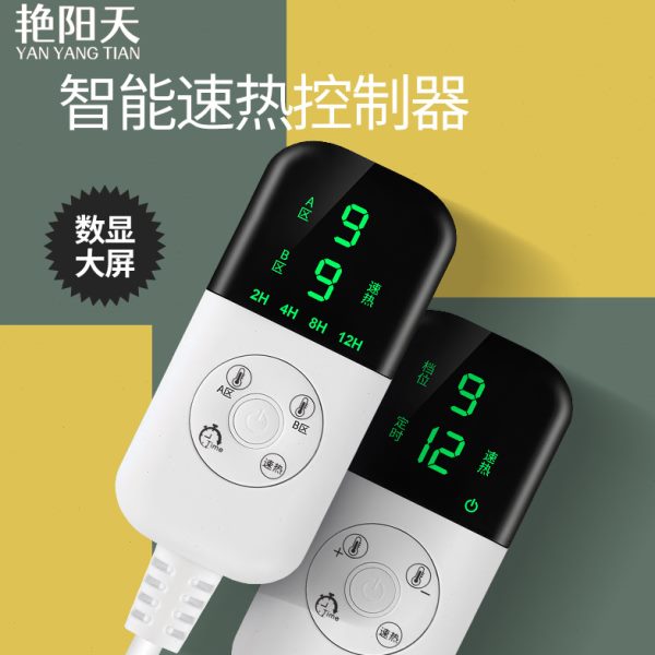 电热毯开关调控温双控高低档电热垫专用智能控制器电褥子电源配件