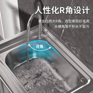 折扣价 商盆用房洗洗菜不锈钢厨洗手盆带支架一体碗池家用水槽