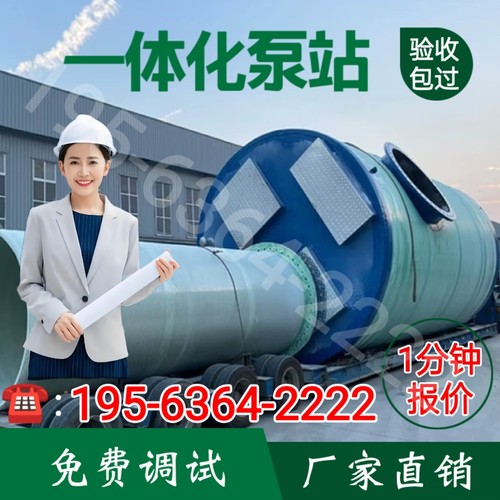 玻璃钢一体化泵站多功能智能提升预制泵站污水截流井雨水轴流泵站
