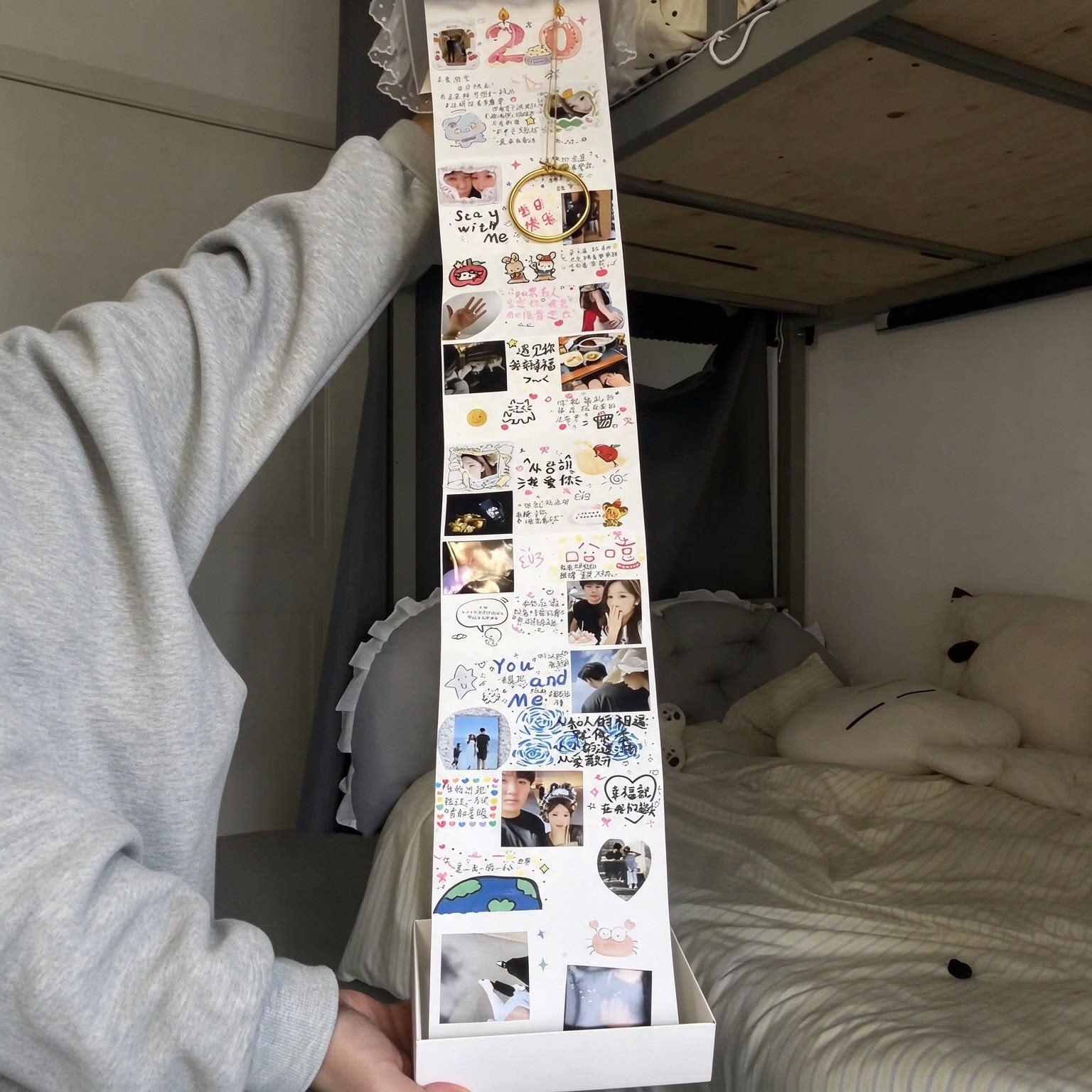 草莓蛋糕风琴本手工DIY材料包情侣惊喜表白拍照出片道具生日礼物