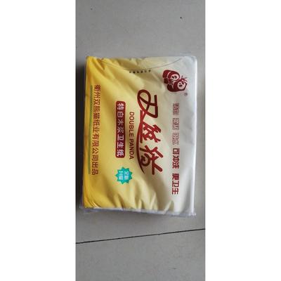 双熊猫新款特白卫生纸 350克16包江浙沪免邮厕纸草纸实体店有发票