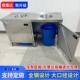不锈钢收残柜泔水台单孔双孔残食台垃圾桶收集垃圾柜体带门无底板