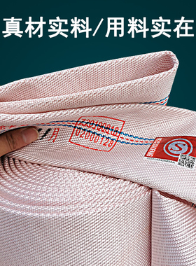 消防水带65国标加厚水管高压w水袋软管帆布管2寸20米25红色栓器材