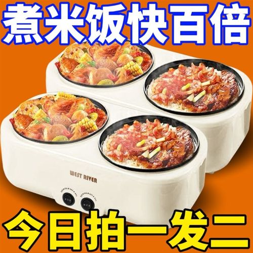 德国双胆全自动电饭煲多功能电饭锅鸳鸯电热火锅智能控温蒸煮保温