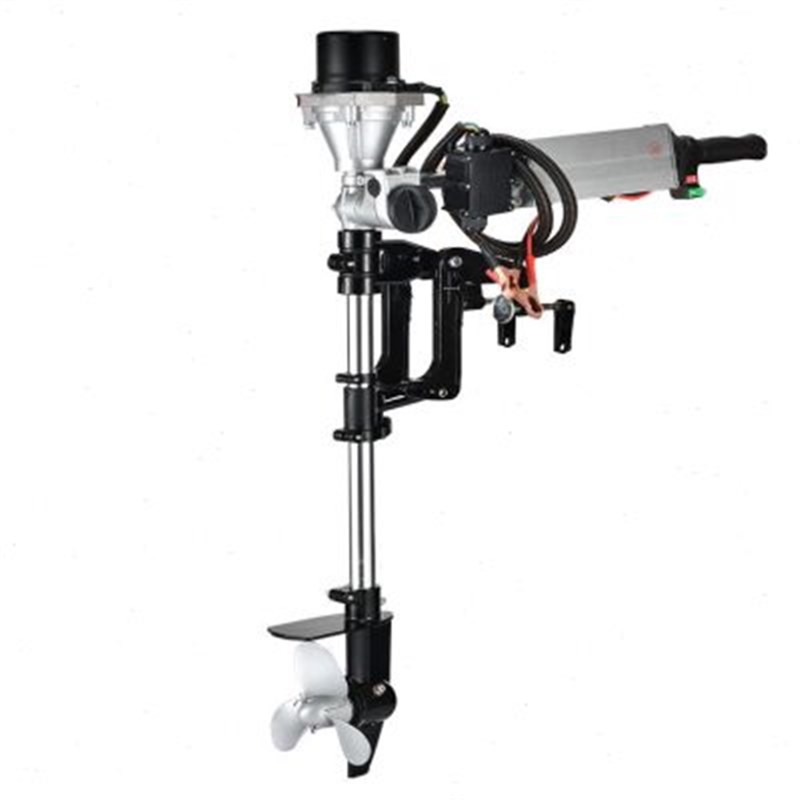 电动船挂机船用推进器钓鱼船螺旋桨舷外机48V马达皮划艇电动带倒