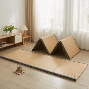 新款榻榻米黄麻椰棕可折叠藤席面床垫 地垫 飘窗棕垫 午休床垫