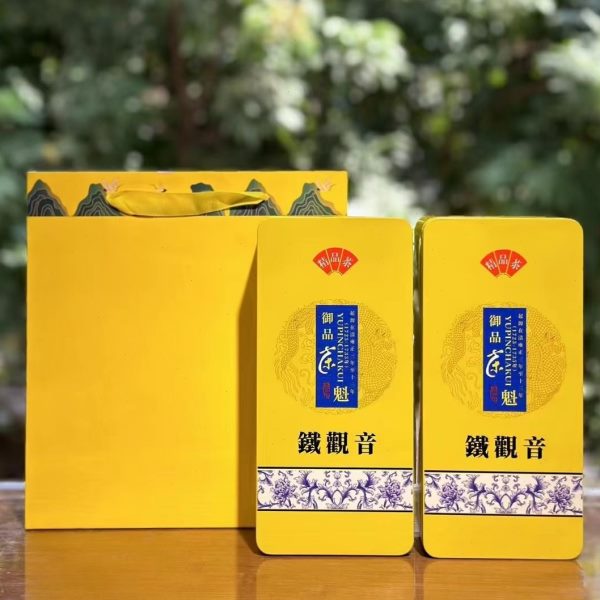 清香型新茶乌龙茶铁观音香安溪铁观音铁盒礼盒装茶叶小包兰花八马