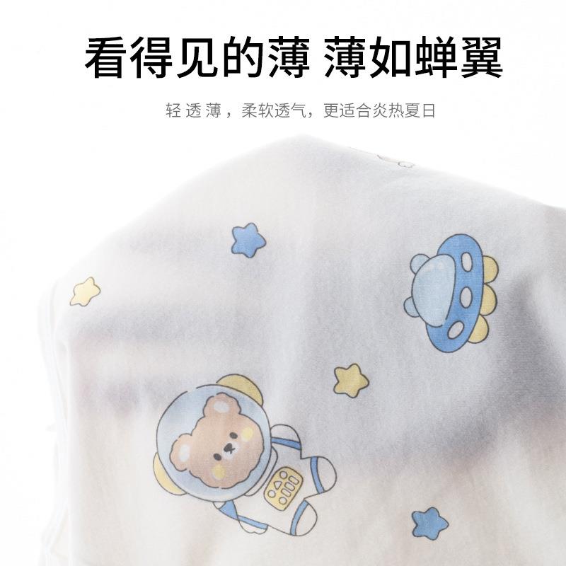儿童纯棉套装薄款长睡衣男童季家居服袖全宝宝夏棉空调服女1228童