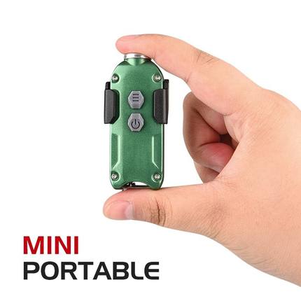 爆款超小迷你LED玉石鉴定小手电筒钥匙扣灯强光小手电筒便携手电