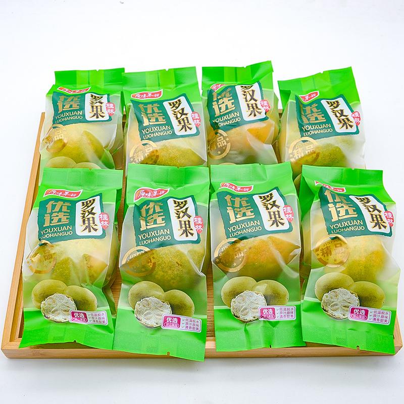 桂林罗汉果茶厂家直批散装新货花果茶真空低温脱水罗汉果