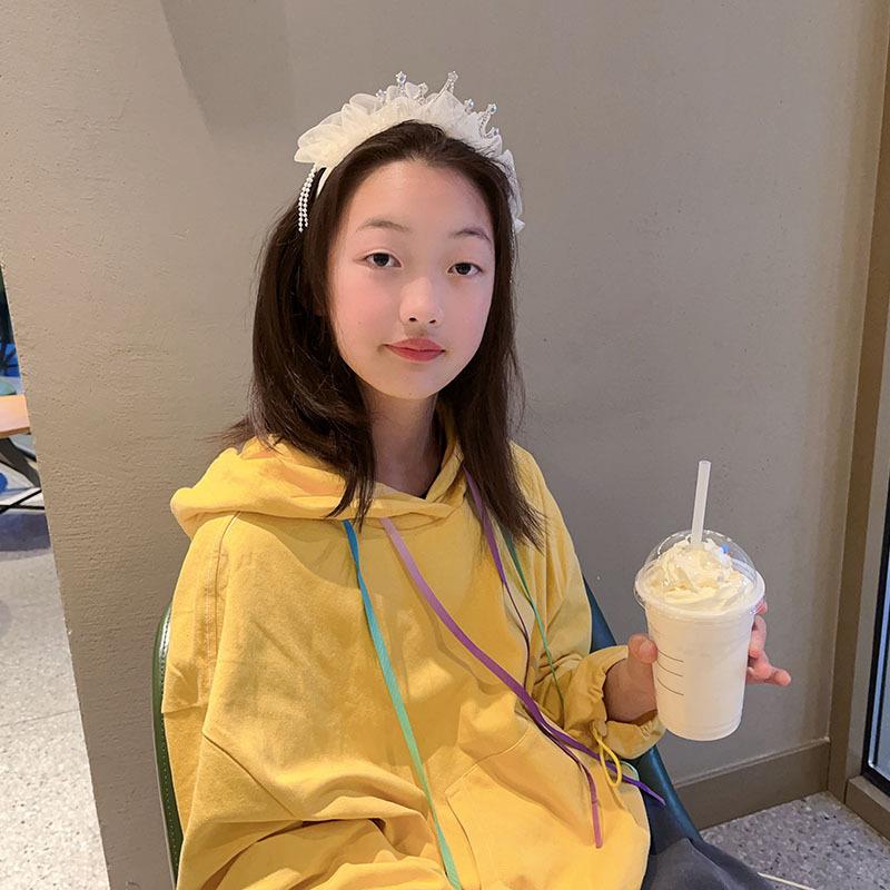 儿童网纱皇冠头饰公主超仙发箍生日拍照发卡甜美森系头箍发饰