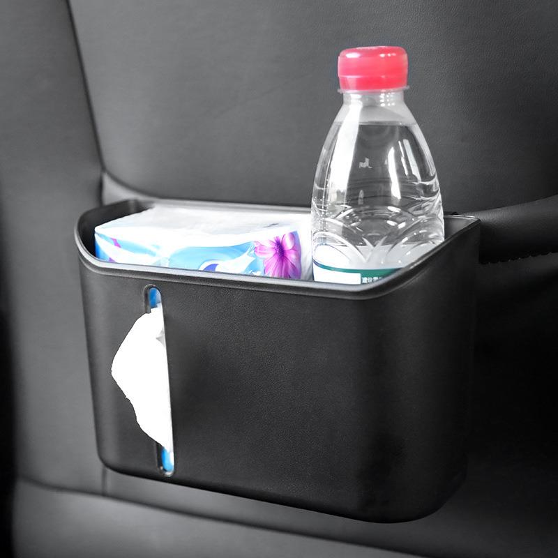 汽车收纳盒多功能纸巾盒车用垃圾桶通用饮料架椅背挂式车载置物盒