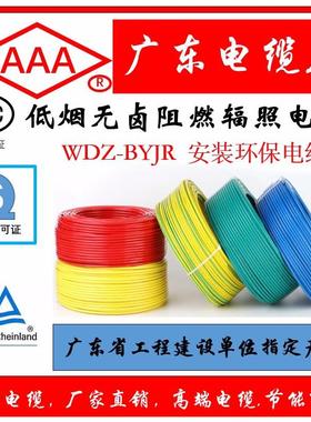 WDZB低烟无卤阻燃辐照高温 广东电缆厂 电线软线线缆国标电线电缆