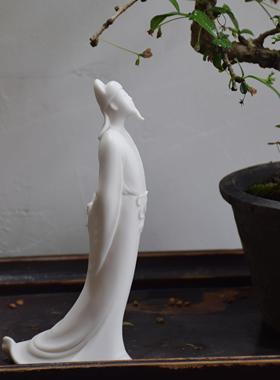 创意陶瓷摆饰工艺礼品摆饰古风人物诗仙李白醉酒书房客厅家用禅意