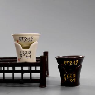 唐诗茶漏茶滤陶瓷过滤泡茶器功夫茶具零配滤网茶隔茶叶过滤器 特价