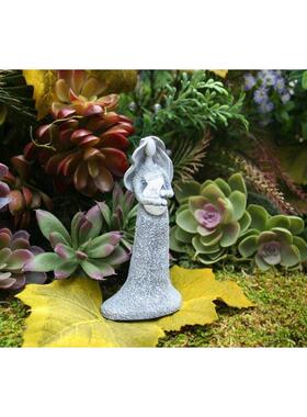 复古怀旧月亮女神雕像花园装饰摆件树脂工艺品欧式简易桌面装饰品